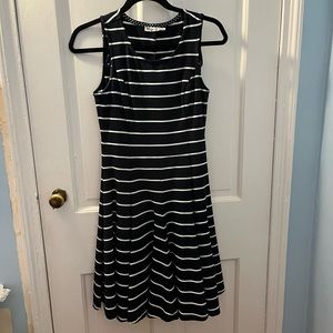 Eliza J Navy striped dress